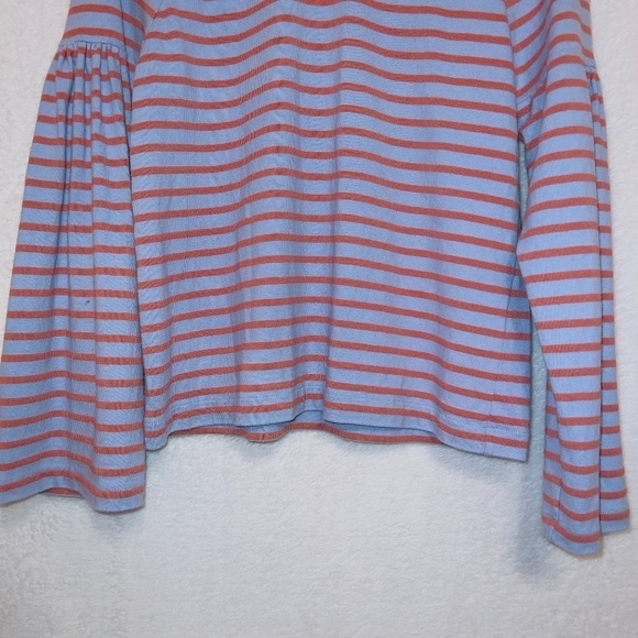 Madewell K4434 Shirred Sleeve Sailor Top size XS - Picture 6 of 9
